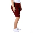 thumbnail image 4 of Bermuda Shorts for Women Plus Size Long Biker Boardshorts Leggings Summer 2026 Yoga Workout Clothes Athletic Wear, XL, 4 of 6
