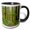 Black/White, variant on 3drose, Mt. Baker Snoqualmie National Forest Hiking Trail, Wa., 11oz Two-tone Green Mug