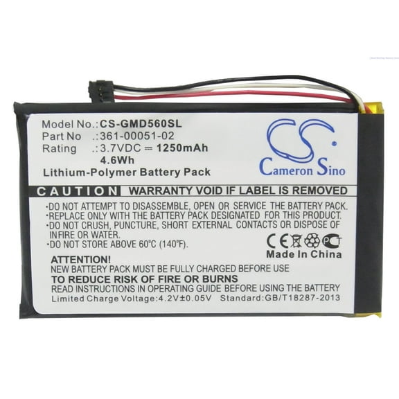 ALLCCX 1250mAh GPS, Navigator Battery for Garmin Dezl 560LMT, Dezl 560LT, Dezl 650LM, SAT NAV, nuvi 52LM 5''