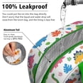 thumbnail image 5 of Womens White Colorful Cartoon Dinosaurs Leaves Pattern Lunch Box for Work,Insulated Lunch Bag for Women,Loncheras Para Mujer,Leakproof Adult Lunch Bag for Work,Beach,Travel,Picnic,Camping, 5 of 7
