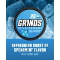 thumbnail image 6 of (2 pack) Grinds Coffee Pouches, Nicotine-Free, 25mg Caffeine, Spearmint, 15 Pouches (1 Can), 6 of 8