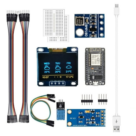 CSYANXING DIY Weather Station Kit for ESP8266 Real-Time Data Charts for Tech Enthusiasts
