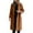 Coffee, variant on Women's Warm Winter Trench Coat Long Blend Overcoat Fashionable Outerwear For Ladies