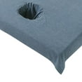 thumbnail image 7 of Half Massage Table Sheet Breathable Cosmetic Beauty Hole Towel 19.68x27.55inch - Navy Blue, 7 of 7