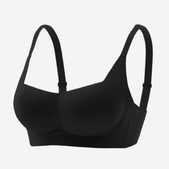 SOOMLON Balconette Bras for Women Wireless Pushup Brassiere Adjustable Strap Molded Bralette Breathable Everyday Bras