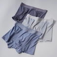 thumbnail image 4 of Men Modal Boxer Underwear Mid-rise Elastic Waistband Breathable Mesh Shorts Briefs Panties Daily Wear, 4 of 8
