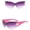 Hot Pink, variant on Glasses Beach Accessories Pc UV 400 Glasses Oversized Classic Trend Ladies Sunglasses Sparkling Large Frame Pink One Size