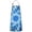 Blue Burst Pattern, variant on Rainbow Tie Dye Circular Pattern Apron-Garden Aprons for Women with Pockets-Cotton Linen Waterproof Kitchen Cooking Gardening Aprons Adjustable for Kitchen,Cooking,BBQ and Salon 33x27 Inch