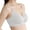 Grey, variant on khonts,Women's Seamless Spaghetti Straps Bras Gathering Push up Underwire Bra Solid Color Trendy Bralettes Grey XXL