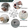 thumbnail image 5 of 3 Pack-18 In 1 Snowflake Multitoolstainless Steel Snowflakes Multiherramienta (estándar, inoxidable). Afortunado Sencillez, 5 of 5