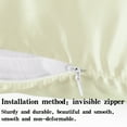 thumbnail image 5 of Ntbay 2 Pack Microfiber Toddler Pillowcases, Ultra Soft Travel Pillow Covers with Zipper Closure, 13" x 18", Ivory, 5 of 6