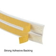 thumbnail image 3 of Foam Tape Adhesive Weather Stripping 9mm Wide 2mm Thick 5 Meters Long White, 2Pcs, 3 of 4