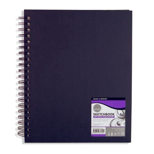 Simply Sketchbook Soft White 8.5 X 11"