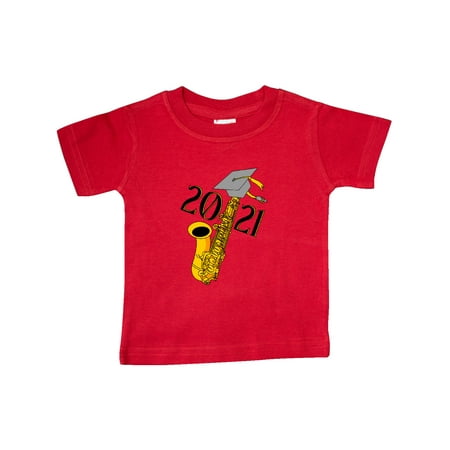 

Inktastic Saxophone 2021 Graduation Gift Baby Boy or Baby Girl T-Shirt