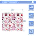 thumbnail image 4 of Cute Valentine Gnomes Washcloth 12x12in Set, 2 Pack Absorbent Cotton Towel Square Kitchen Dishes Towels, Soft Cleaning Face Hand Towel Fast Drying, 4 of 7