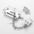 thumbnail image 2 of Door lock, door lock with chain, silver, 2 of 5