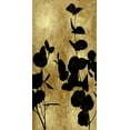 thumbnail image 2 of Carson, Danielle 14x24 Gold Ornate Wood Framed with Double Matting Museum Art Print Titled - Nature Panel Black on Gold I, 2 of 4