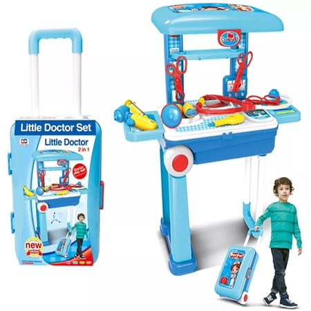 Kids Doctor Bag Playset - Pretend Medical Kit for Role Play