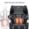 thumbnail image 5 of Cloud Mountain Black Massage Chair With Bluetooth And Led Light CM2043, 5 of 7