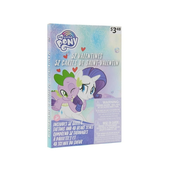 Cartes de Saint-Valentin My Little Pony, compte 32, cartes d'échange de classe