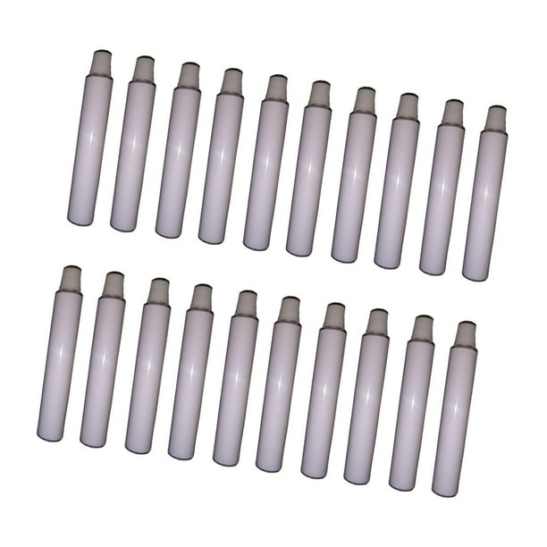 Tubos de pintura de aluminio vacíos, frascos y botellas para muestras, prácticos y con tapas de fácil apertura. 20 piezas de 5 ml