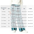 thumbnail image 5 of JOANKDMI Girls Plaid Pajama Size 9-10 Pants Warm Fleece Fuzzy Lounge Bottoms Winter Thick Sleepwear Elastic Waist Comfy Cold Weather Relaxed Fit Sleep Trousers Home, 5 of 5