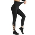 thumbnail image 3 of Xuanfei Women High Waist Hidden Pocket Criss-Cross Calf Ankle-Length Yoga Pants, 3 of 6