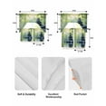 thumbnail image 6 of Zen Stones Kitchen Curtains Sets 24 Inch Length with Valance, Nature Water Reflection Country Botanical Swag Valances and Tiers Curtain Set Drapes Swag Curtains for Living Room, Bathroom, Bedroom, 6 of 6