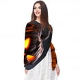 thumbnail image 5 of Halloween Translucent Chiffon Yarn Silk Scarf - Light Breathable Material - 180*73 Size - Elegant and Stylish Accessory for Women, 5 of 6
