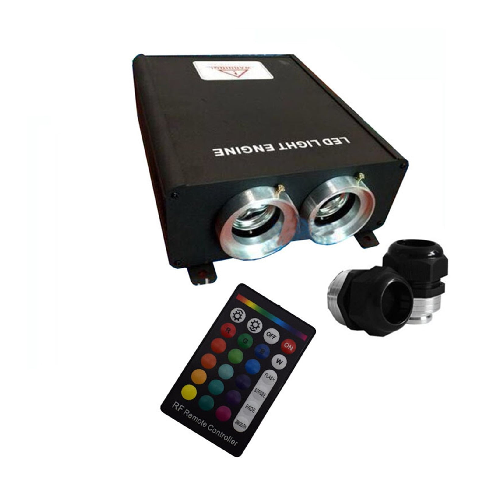 1X High Brightness 90W RGB Color LED Optic Fiber Light Engine With 24key IR Remote Controller