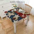 thumbnail image 2 of nygtbtfer Square Tablecloth , Blue Red Star Washable Table Cover for Party Picnic Dinner Decor, 2 of 7
