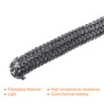 thumbnail image 4 of Uxcell 13.12ftx0.98inch Fiberglass Rope, Round Braided Rope High-Temperature Stove Gasket Seal for Boiler Furnace Black, 4 of 5