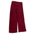 thumbnail image 5 of PInxai Wide Leg Pants Women High Elastic Waisted Loose Comfy Casual Workout Pants Running Yoga Pants Solid Color，Wine，XS, 5 of 5