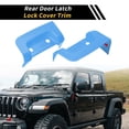 thumbnail image 3 of Unique Bargains 1 Set Rear Door Latch Lock Cover Trim for Jeep Wrangler JL JLU 2018-2024 Door Lock Panel Cover Trim Cover ABS Light Blue, 3 of 6