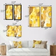 thumbnail image 4 of Designart "Retro Mustard Dreams Watercolor IV" Modern Midcentury Framed Wall Art Set Of 2 - Mid-Century Yellow Gallery Wall Frame Set For Home Decor, 4 of 6