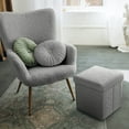 thumbnail image 3 of Sorbus Pouf de Rangement Teddy - Repose-Pieds Capitonné en Sherpa Doux, 3 of 6