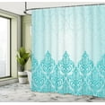 thumbnail image 5 of Ambesonne Blue Shower Curtain, European Victorian Design, 69"Wx84"L, Blue, 5 of 5