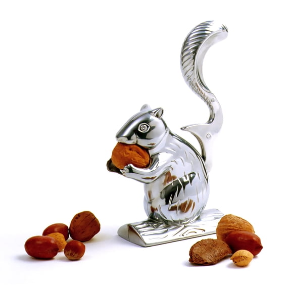 Norpro Davy Crack'It Squirrel Nutcracker, 5.5" x 7.75" x 2.25", Silver