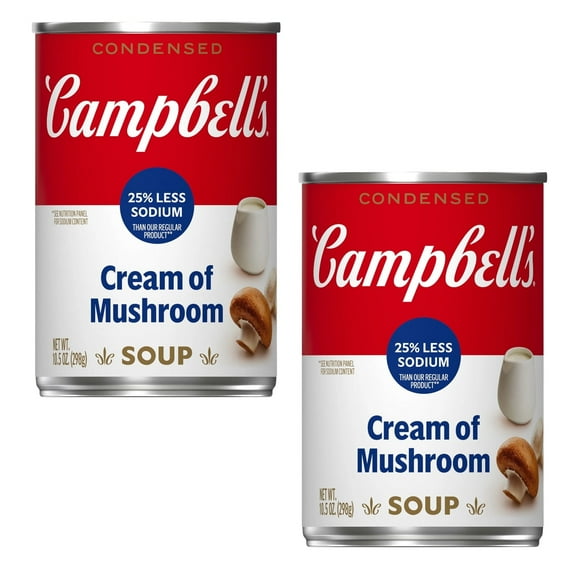 Campbell's Condensed 98% Fat Free Cream of Mushroom Soup - 10.5oz-pack of 2