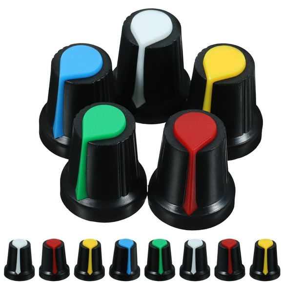50 Uds perillas de Control de volumen perillas de sonido de guitarra tapas con botón para potenciómetro tapas de potenciómetro de guitarra