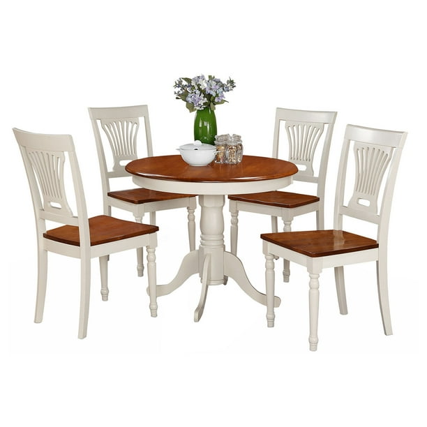 Piece Pedestal Round Dining Table, Round Dining Table With 5 Chairs