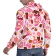 thumbnail image 4 of Lollipop Candy Macaroon Cupcake Hoodie Men Unisex 3d Fleece Hooded Sweatshirt Medium, 4 of 7