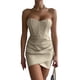 thumbnail image 2 of Txlixc Vestido ajustado de mujer, sin mangas, espalda abierta, dobladillo irregular, minifalda de verano para fiestas de Clubes Txlixc moda, 2 of 6