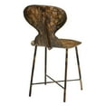 thumbnail image 3 of Jamie Young Co McCallan 19" Transitional Metal Dining Chair in Black/Brown, 3 of 6