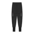 thumbnail image 4 of IROINNID Capri Pants for Men Discount Solid Drawstring Capri Quick Drying Training Pants Hiking Pants Trousers,Black, 4 of 7