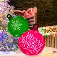 thumbnail image 1 of Bola gigante navideña inflable de PVC decorada de 76 cm con LED, 1 of 6