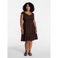 thumbnail image 2 of Time and Tru Women’s Empire Waist Mini Dress, Sizes XS-XXXL, 2 of 6