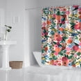 thumbnail image 2 of Pioneer Flower Floral Print Pattern Shower Curtain 84"x72" ,Bathroom Decorative Shower Curtains Set with 12 Hooks,Modern Waterproof Washable Shower Curtain, 2 of 6