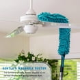 thumbnail image 4 of Cobweb Duster with 5-12 Ft Extension Pole, Spider Web Brush Long Telescoping Pole for 20 Feet Reach, Window Cleaning Squeegee Scrubber, High Ceiling Fan Dusters, 4 of 4
