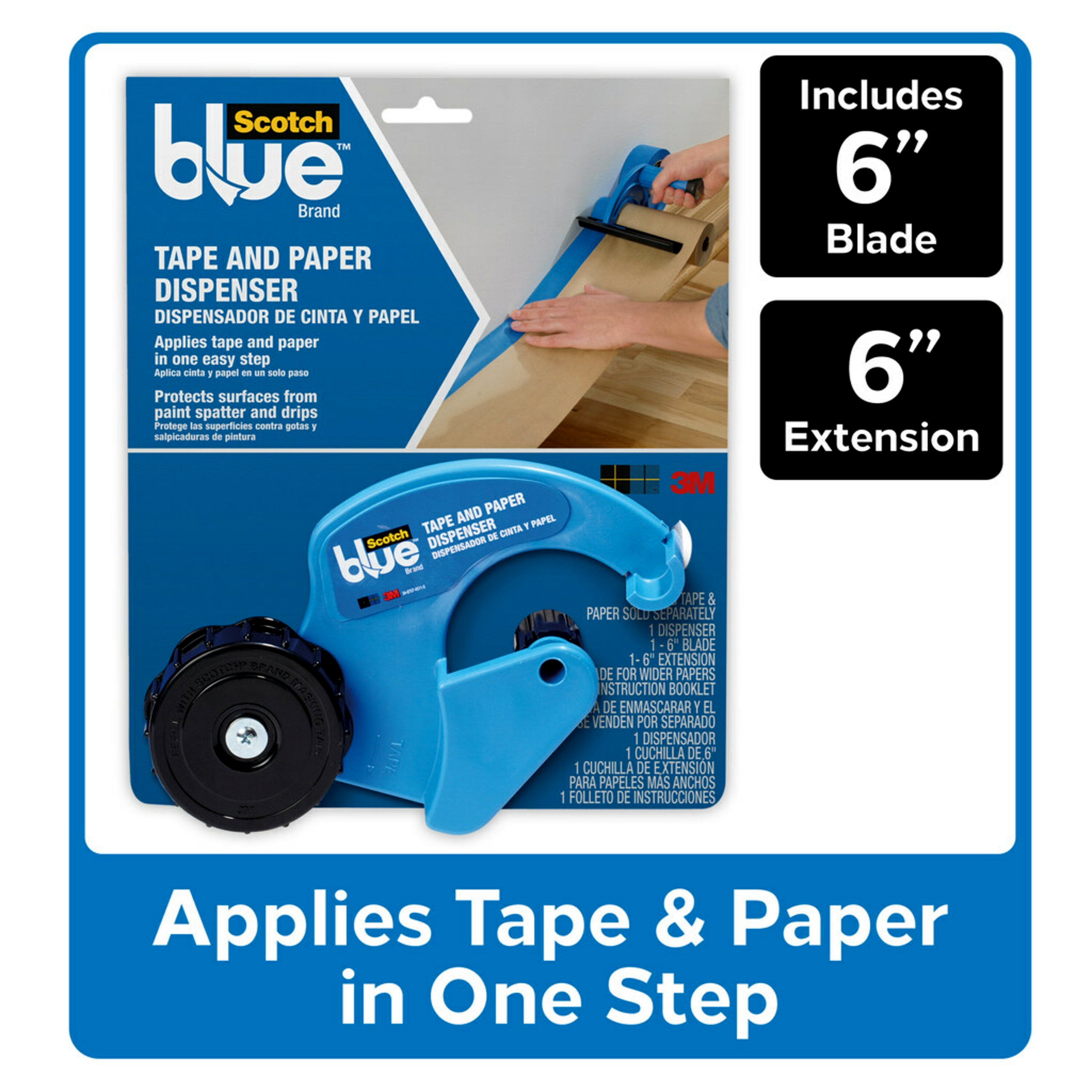 ScotchBlue Tape and Paper Dispenser, 1 Dispenser and Roll